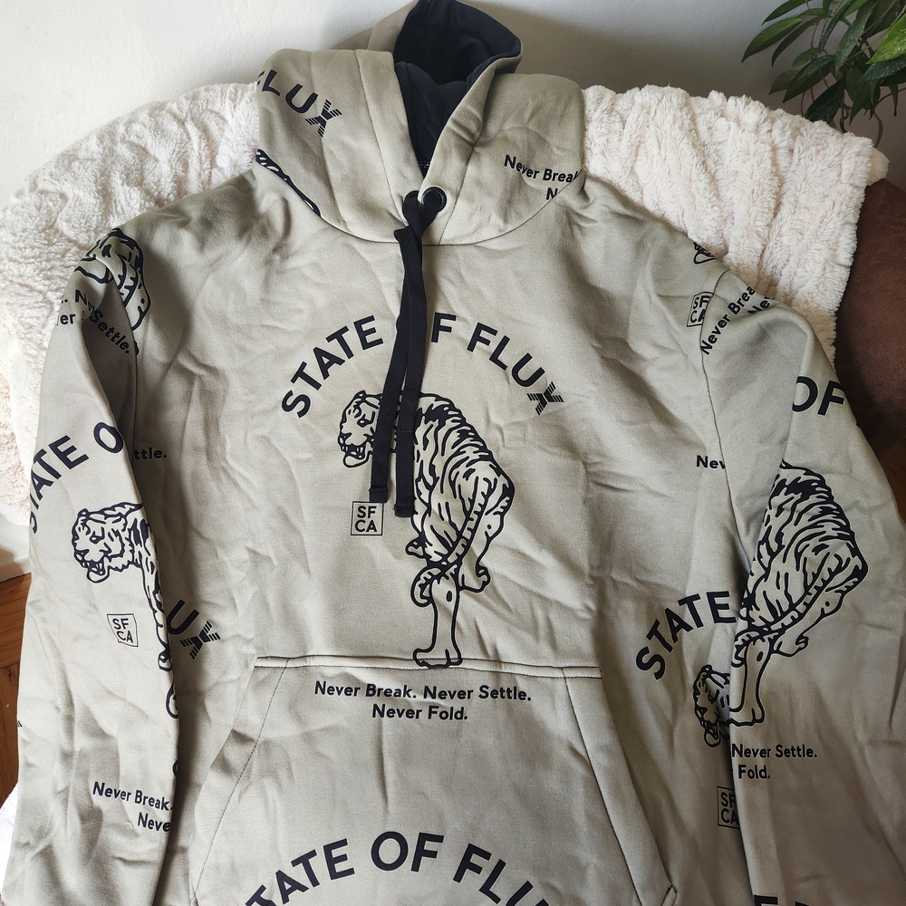 NWOT State of Flux “Allover Prowler” Hoodie